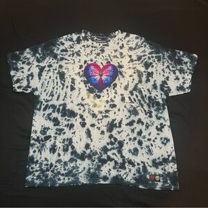 DEI3REST “Electric Butterfly Chrysalis” Custom handmade Tie Dye XX-Large T-Shirt